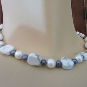 Flat and Round Bead chocker Necklace